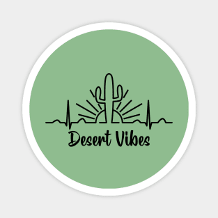 Desert Vibes Heartbeat Magnet